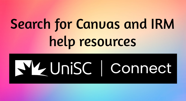 IRM now integrates with Canvas, search for IRM help resources